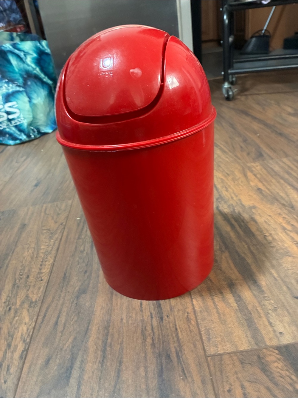 Red Swing-Top Trash Can - Home Accents